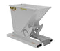 Vestil D-33-LD-SL Steel Light Duty Self Dumping Hopper 1/3 Cubic Yard 2,000 lb. Capacity Silver Lining