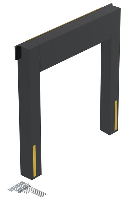 Vestil D-350-13 Nylon (Vinyl) Dock Seal 13 in. 8 ft. x 9 ft. Black