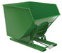 Vestil D-350-HD-GRN-T Steel Heavy Duty Self Dumping Hopper 3-1/2 Cubic Yard 6,000 lb. Capacity Green