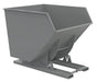 Vestil D-350-HD-NB-GY-SG Steel Heavy Duty No Bump & Dump Hopper 3-1/2 Cubic Yard 6,000 lb. Capacity Battleship Gray