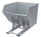 Vestil D-350-HD-NB-SL Steel Heavy Duty No Bump & Dump Hopper 3-1/2 Cubic Yard 6,000 lb. Capacity Silver