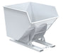 Vestil D-350-HD-NB-WHT Steel Heavy Duty No Bump & Dump Hopper 3-1/2 Cubic Yard 6,000 lb. Capacity White