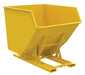 Vestil D-350-HD-NB-YEL Steel Heavy Duty No Bump & Dump Hopper 3-1/2 Cubic Yard 6,000 lb. Capacity Yellow