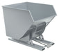Vestil D-350-HD-SL Steel Heavy Duty Self Dumping Hopper 3-1/2 Cubic Yard 6,000 lb. Capacity Silver Lining