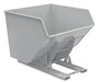 Vestil D-400-HD-NB-GY-MG Steel Heavy Duty No Bump & Dump Hopper 4 Cubic Yard 6,000 lb. Capacity Machine Gray