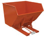 Vestil D-400-HD-ORG-C Steel Heavy Duty Self Dumping Hopper 4 Cubic Yard 6,000 lb. Capacity Orange