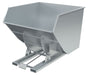 Vestil D-400-HD-SL Steel Heavy Duty Self Dumping Hopper 4 Cubic Yard 6,000 lb. Capacity Silver Lining