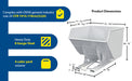 Vestil D-400-HD-WHT steel heavy duty self dumping hopper feature overview 3