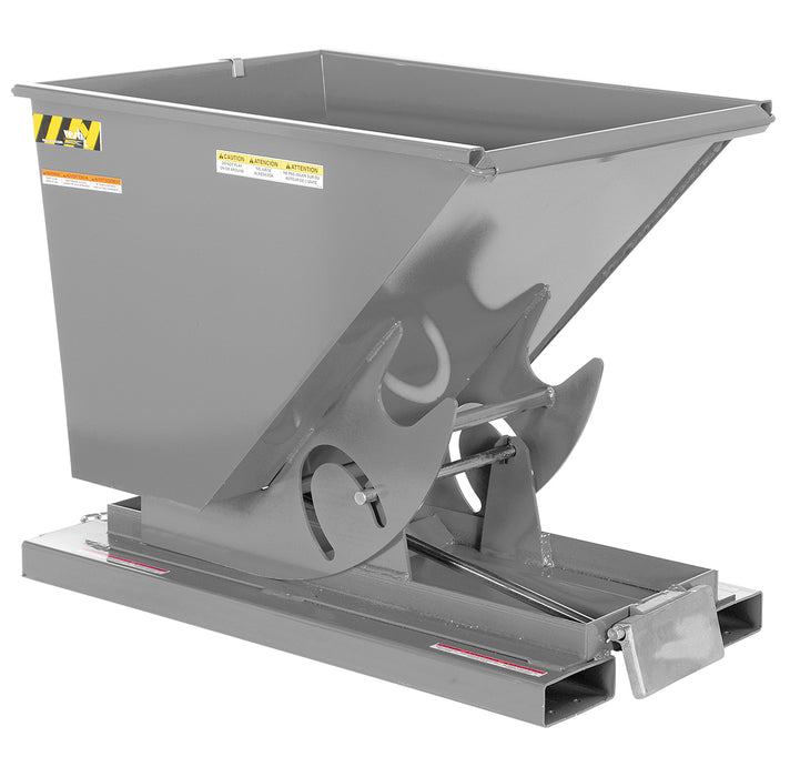 Vestil D-50-HD-GY-MG Steel Heavy Duty Self Dumping Hopper 1/2 Cubic Yard 6,000 lb. Capacity Machine Gray