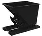 Vestil D-50-HD-NB-BLK-SG Steel Heavy Duty No Bump & Dump Hopper 1/2 Cubic Yard 6,000 lb. Capacity Semi Gloss Black