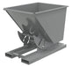 Vestil D-50-HD-NB-GY-SG Steel Heavy Duty No Bump & Dump Hopper 1/2 Cubic Yard 6,000 lb. Capacity Battleship Gray