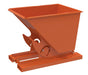 Vestil D-50-HD-NB-ORG-C Steel Heavy Duty No Bump & Dump Hopper 1/2 Cubic Yard 6,000 lb. Capacity Orange