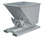 Vestil D-50-HD-NB-SL Steel Heavy Duty No Bump & Dump Hopper 1/2 Cubic Yard 6,000 lb. Capacity Silver