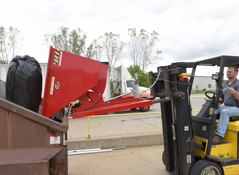 Vestil D-50-HD-SR steel heavy duty self dumping hopper - view 6