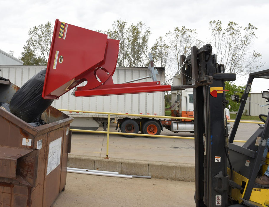 Vestil D-50-HD-SR steel heavy duty self dumping hopper - view 8