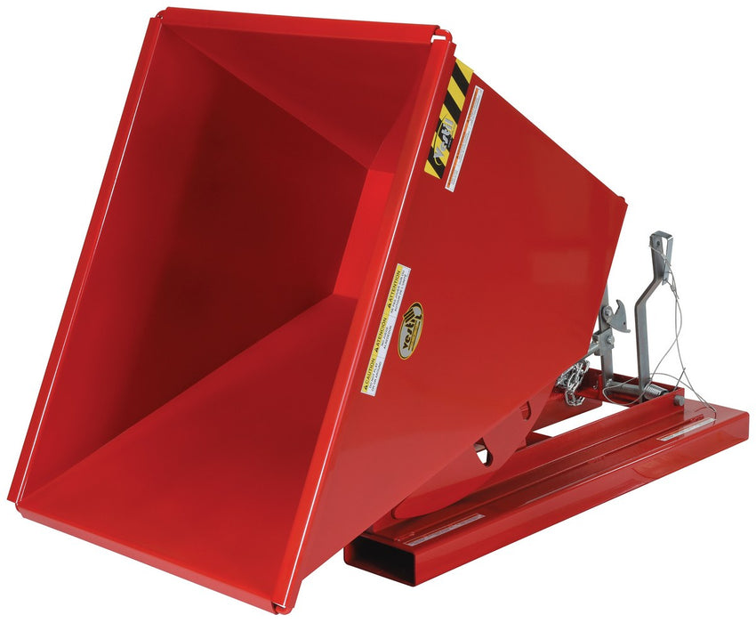 Vestil D-50-HD-SR steel heavy duty self dumping hopper - view 2
