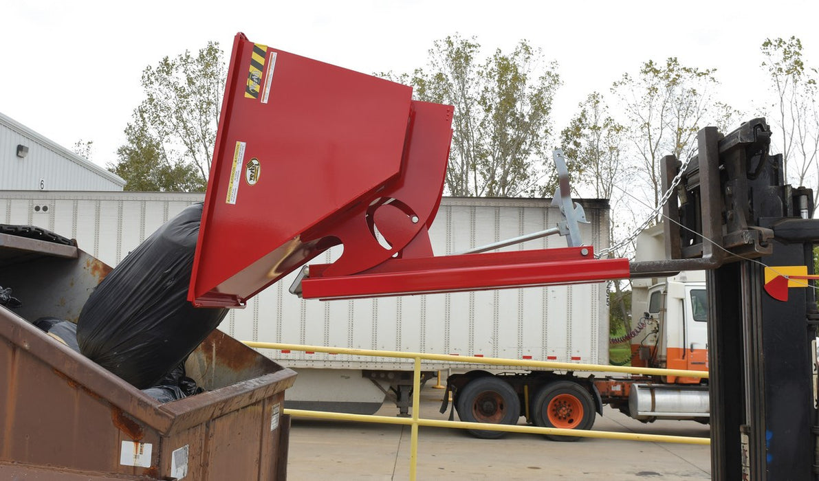 Vestil D-50-HD-SR steel heavy duty self dumping hopper - view 5