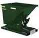 Vestil D-50-LD-GRN-H Steel Light Duty Self Dumping Hopper 1/2 Cubic Yard 2,000 lb. Capacity Hunter Green