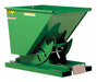 Vestil D-50-LD-GRN-T Steel Light Duty Self Dumping Hopper 1/2 Cubic Yard 2,000 lb. Capacity Green