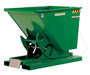 Vestil D-50-LD-GRN-T steel light duty self dumping hopper - view 2