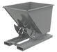 Vestil D-50-LD-NB-GY-SG Steel Light Duty No Bump & Dump Hopper 1/2 Cubic Yard 2,000 lb. Capacity Battleship Gray
