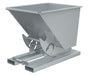 Vestil D-50-LD-NB-SL Steel Light Duty No Bump & Dump Hopper 1/2 Cubic Yard 2,000 lb. Capacity Silver