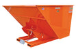Vestil D-50-LD-ORG-C Steel Light Duty Self Dumping Hopper 1/2 Cubic Yard 2,000 lb. Capacity Orange
