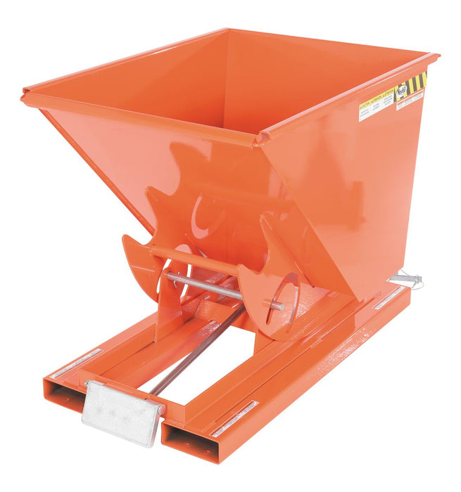 Vestil D-50-LD-ORG-C steel light duty self dumping hopper - view 2