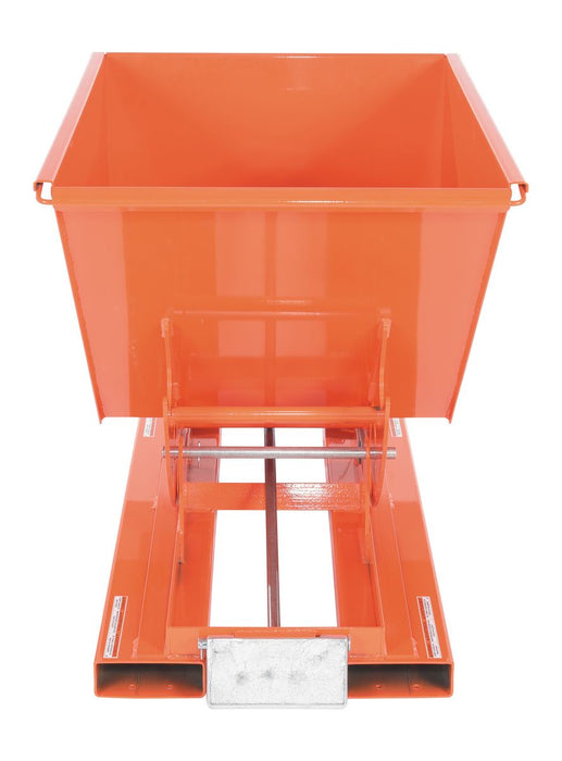Vestil D-50-LD-ORG-C steel light duty self dumping hopper - view 3