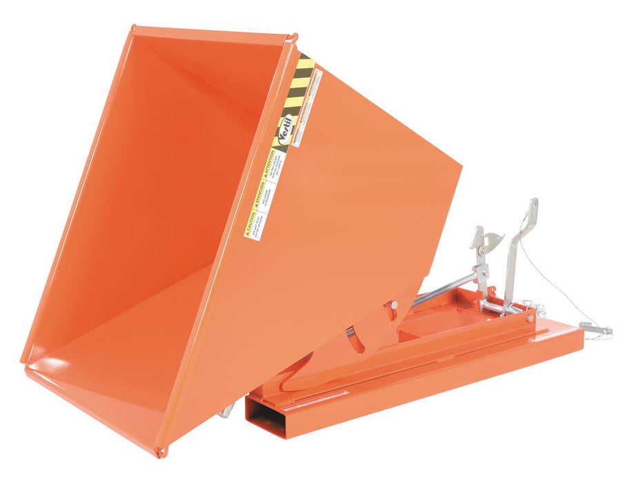 Vestil D-50-LD-ORG-C steel light duty self dumping hopper - view 6