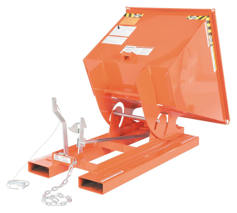 Vestil D-50-LD-ORG-C steel light duty self dumping hopper - view 7
