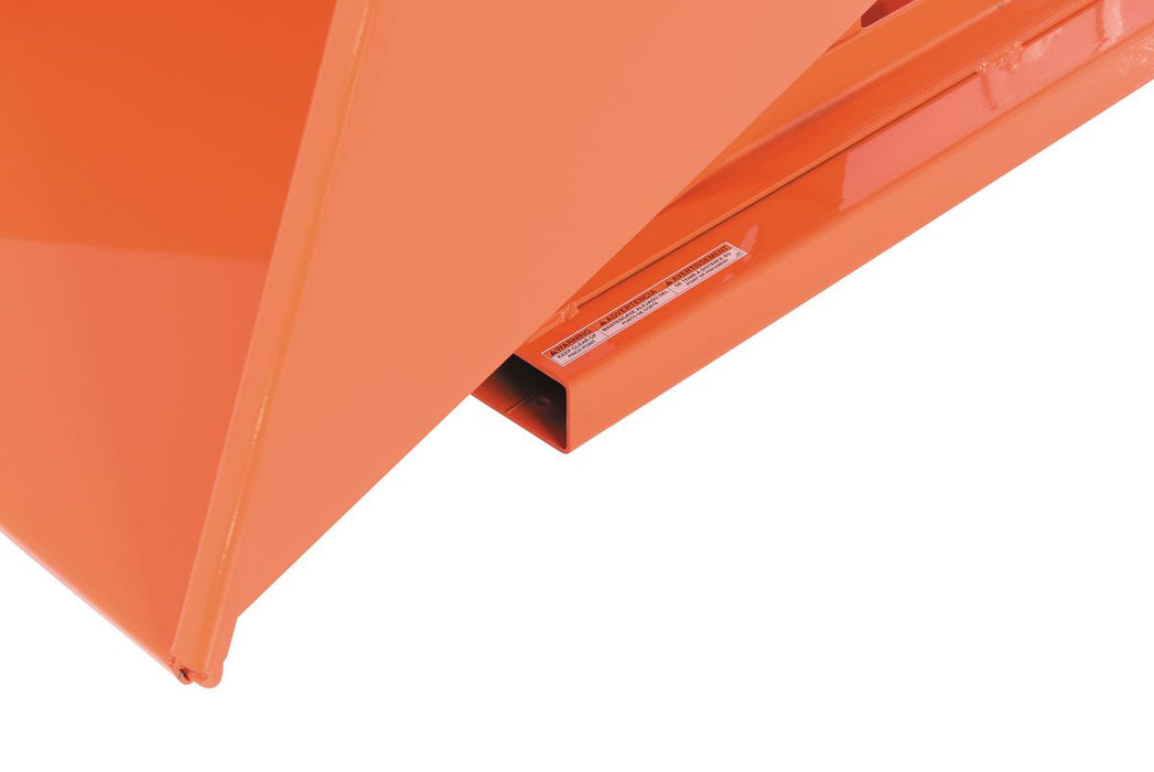 Vestil D-50-LD-ORG-C steel light duty self dumping hopper - view 8