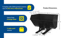 Vestil D-500-HD-BLK-SG steel heavy duty self dumping hopper feature overview 1