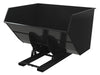 Vestil D-500-HD-NB-BLK-SG Steel Heavy Duty No Bump & Dump Hopper 5 Cubic Yard 6,000 lb. Capacity Semi Gloss Black