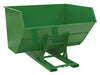 Vestil D-500-HD-NB-GRN-T Steel Heavy Duty No Bump & Dump Hopper 5 Cubic Yard 6,000 lb. Capacity Tractor Green