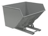 Vestil D-500-HD-NB-GY-SG Steel Heavy Duty No Bump & Dump Hopper 5 Cubic Yard 6,000 lb. Capacity Battleship Gray