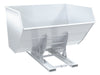 Vestil D-500-HD-NB-WHT Steel Heavy Duty No Bump & Dump Hopper 5 Cubic Yard 6,000 lb. Capacity White
