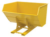 Vestil D-500-HD-NB-YEL Steel Heavy Duty No Bump & Dump Hopper 5 Cubic Yard 6,000 lb. Capacity Yellow
