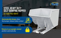 Vestil D-500-HD-WHT steel heavy duty self dumping hopper feature overview 3