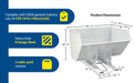 Vestil D-500-HD-WHT steel heavy duty self dumping hopper feature overview 2