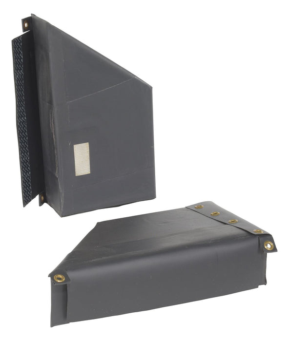 Vestil D-520-24-DP Vinyl Dock Seal Draft Blocker 24 in. Length Black / Yellow