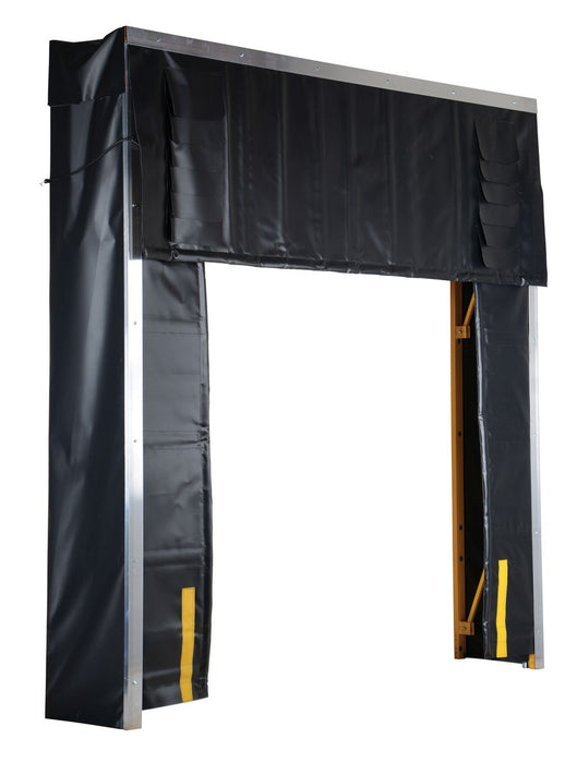 Vestil D-520-24 Vinyl Retractable Dock Shelter 24 In Black