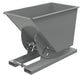 Vestil D-75-HD-NB-GY-SG Steel Heavy Duty No Bump & Dump Hopper 3/4 Cubic Yard 6,000 lb. Capacity Battleship Gray