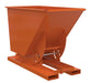 Vestil D-75-HD-NB-ORG-C Steel Heavy Duty No Bump & Dump Hopper 3/4 Cubic Yard 6,000 lb. Capacity Orange