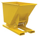 Vestil D-75-HD-NB-YEL Steel Heavy Duty No Bump & Dump Hopper 3/4 Cubic Yard 6,000 lb. Capacity Yellow