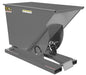 Vestil D-75-LD-GY-SG Steel Light Duty Self Dumping Hopper 3/4 Cubic Yard 2,000 lb. Capacity Battleship Gray