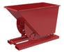 Vestil D-75-LD-NB-SR Steel Light Duty No Bump & Dump Hopper 3/4 Cubic Yard 2,000 lb. Capacity Soda Red