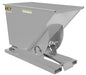 Vestil D-75-LD-SL Steel Light Duty Self Dumping Hopper 3/4 Cubic Yard 2,000 lb. Capacity Silver Lining
