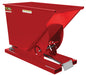 Vestil D-75-LD-SR Steel Light Duty Self Dumping Hopper 3/4 Cubic Yard 2,000 lb. Capacity Soda Red