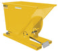 Vestil D-75-LD-YEL Steel Light Duty Self Dumping Hopper 3/4 Cubic Yard 2,000 lb. Capacity Yellow